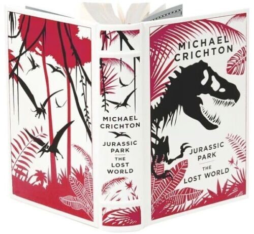 Sealed! Jurassic Park/The Lost World by Michael Crichton Leather Bound Hardcover