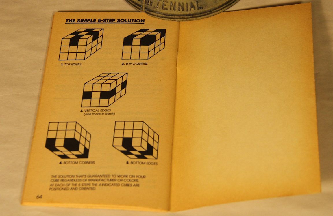 The Simple Solution to Rubik’s Cube ~ James G Nourse ~ Bantam ~ 1981 ~ VERY GOOD