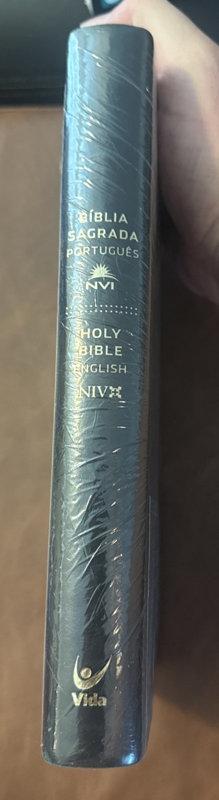 NIV BIBLE BIBLIA BILINGUAL ENGLISH/PORTUGUESE NIV Nova BLK Leather SEALED