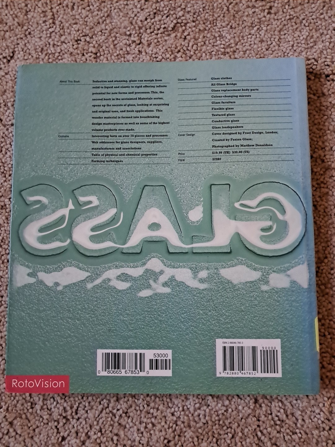 Glass Materials for Inspirational Design Chris Lefteri pb