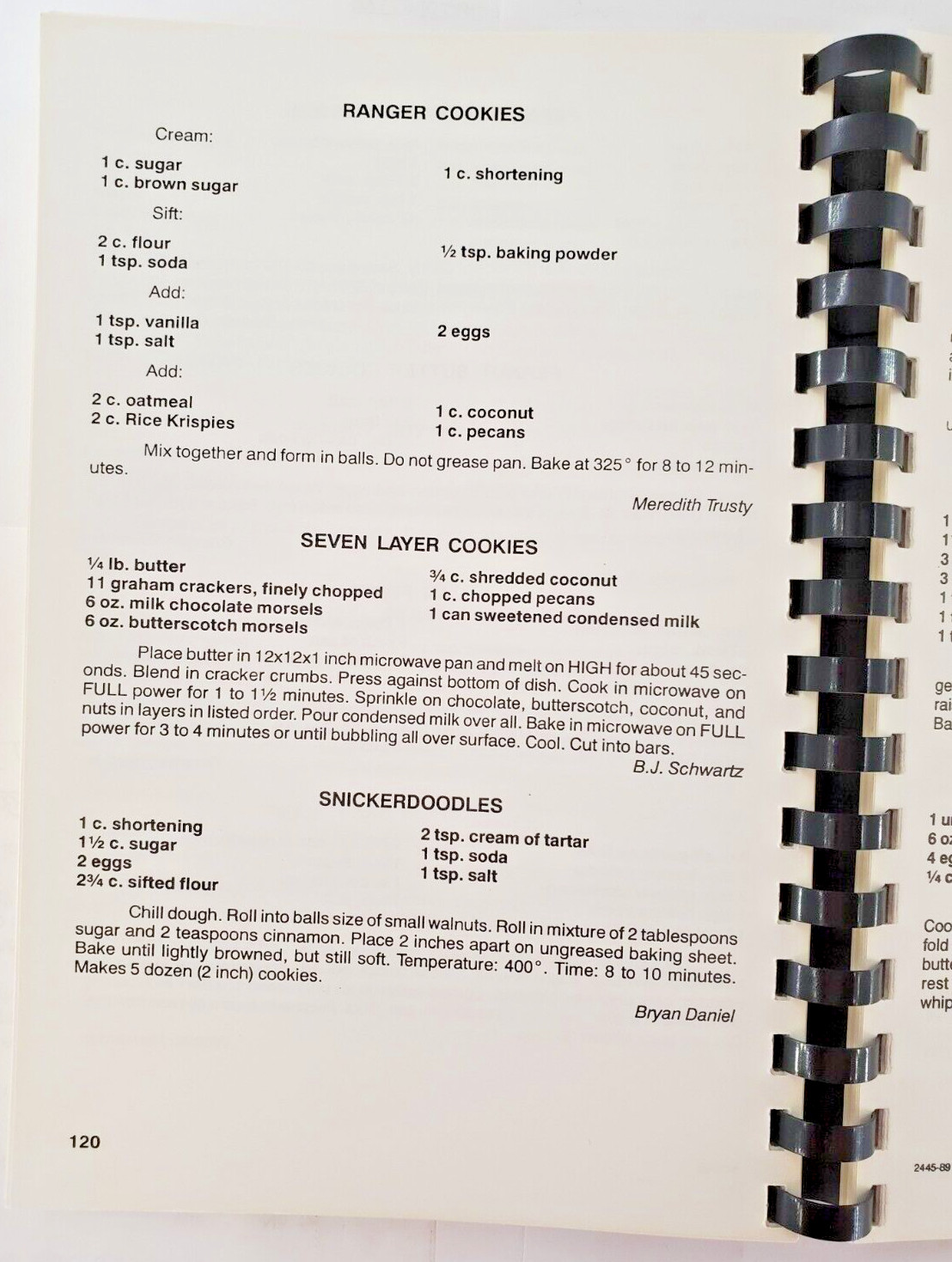 Puckett Panthers 1989-1990 Cookbook Elementary School Recipes Amarillo Tx
