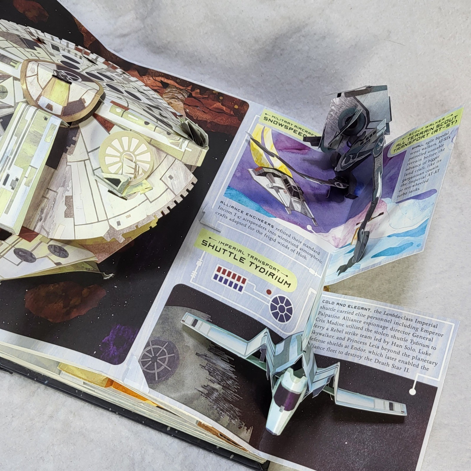 Star Wars A Pop-Up Guide to the Galaxy Matthew Reinhart Hardcover 3D Book