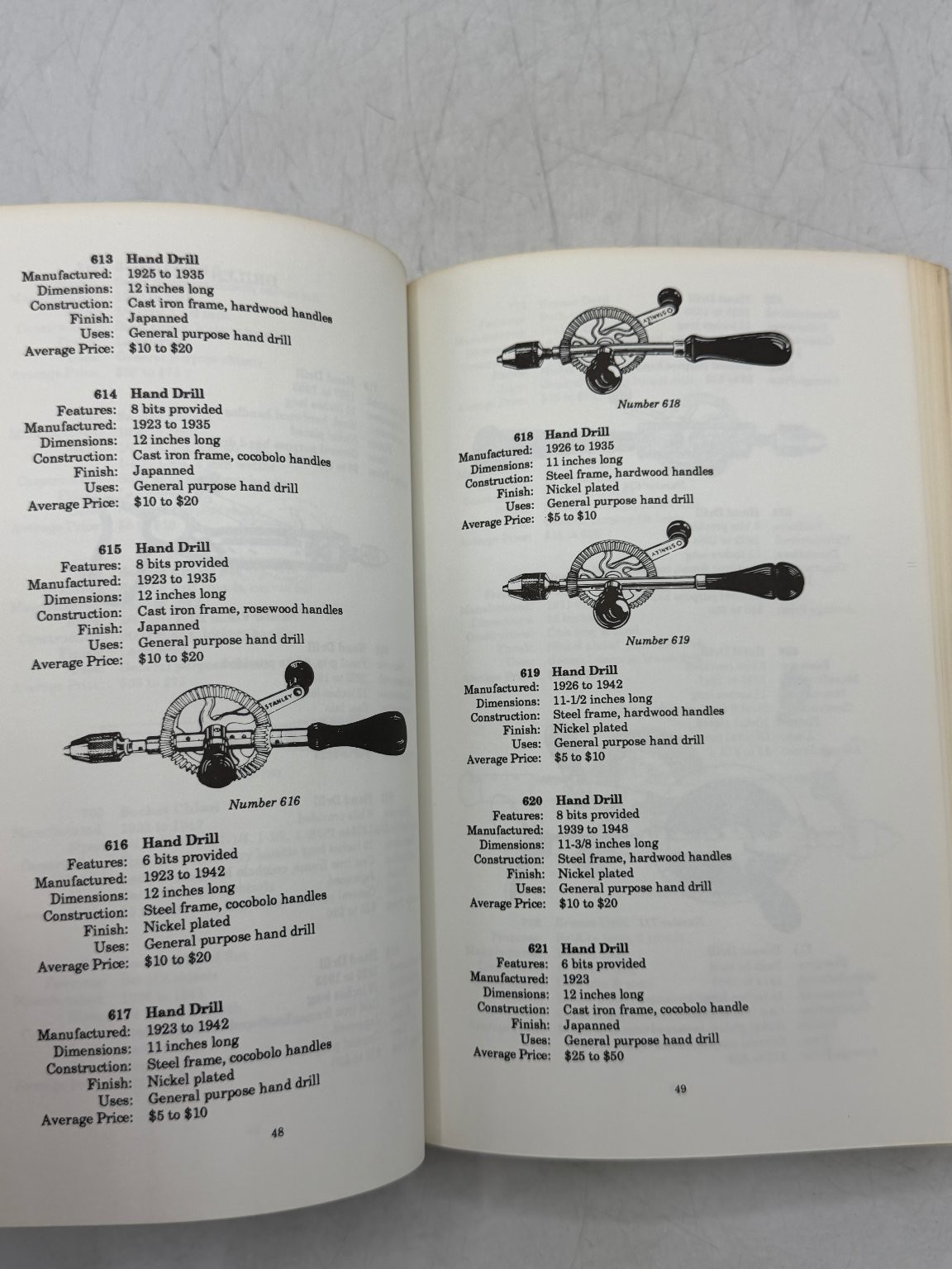 Stanley Tools John Walter 1991 Third Printing Antique Collectible Guide Tool