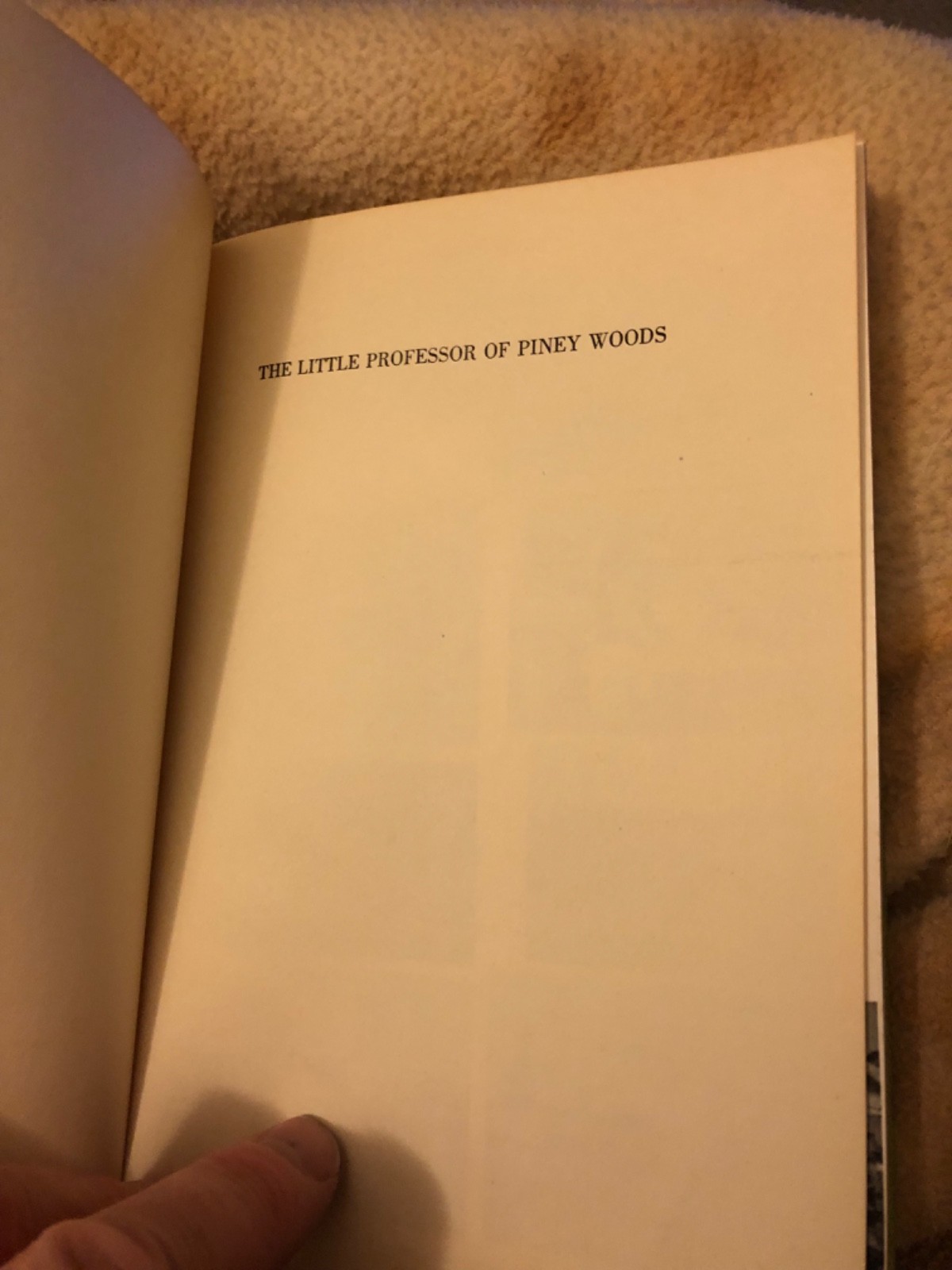 Beth Day LITTLE PROFESSOR OF PINEY WOODS – Laurence Jones 1955 HC 1st Edition