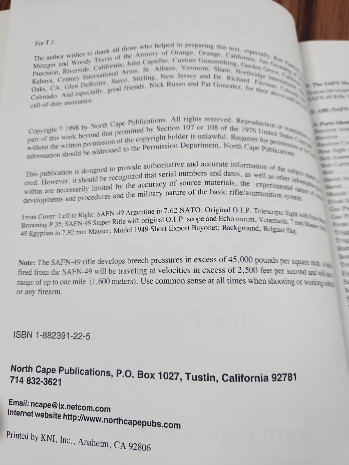 The SAFN-49 Battle Rifle: A Shooters And Collectors Guide Joe Poyer