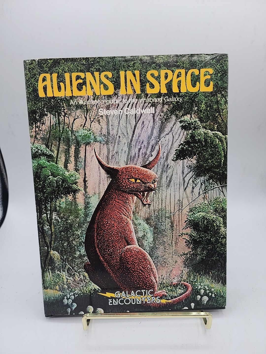 Aliens in Space-Illustrated Sci Fi Book-Steven Caldwell Hardcover 1979 w/DJ 1st
