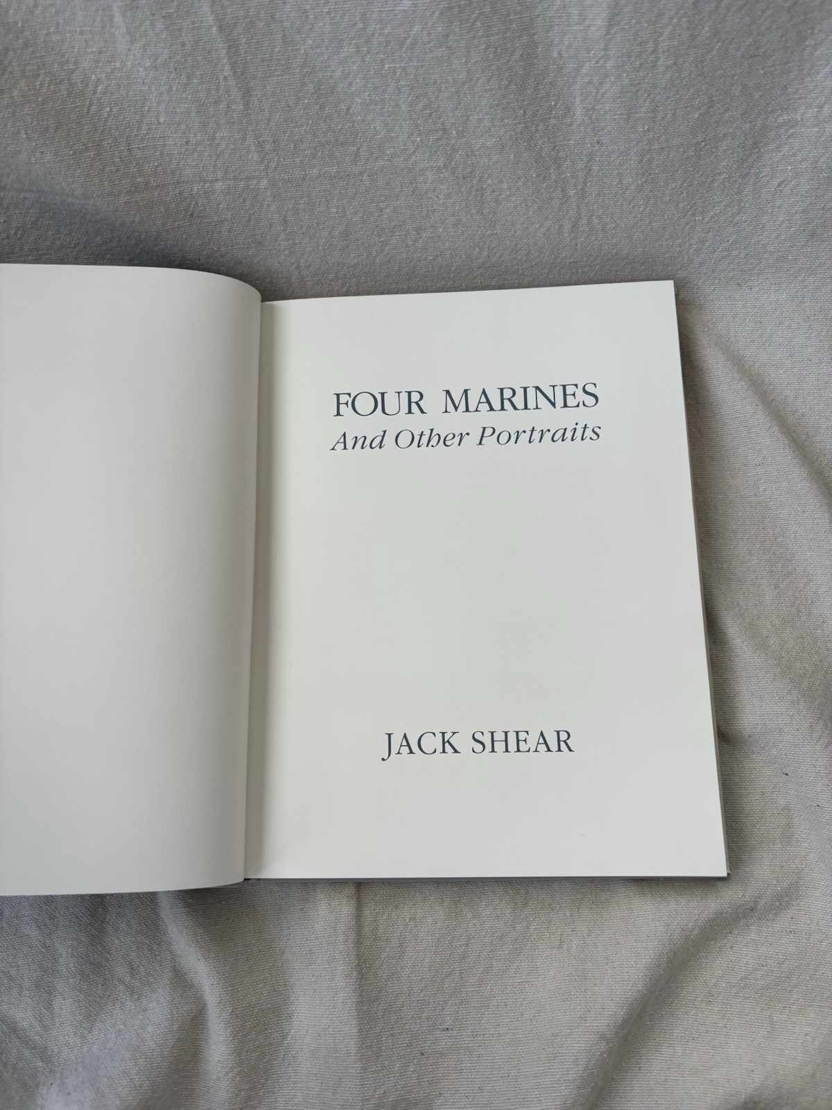 Four Marines & Other Portraits Jack Shear HC 1985 Photography 1st ED. Gay Int