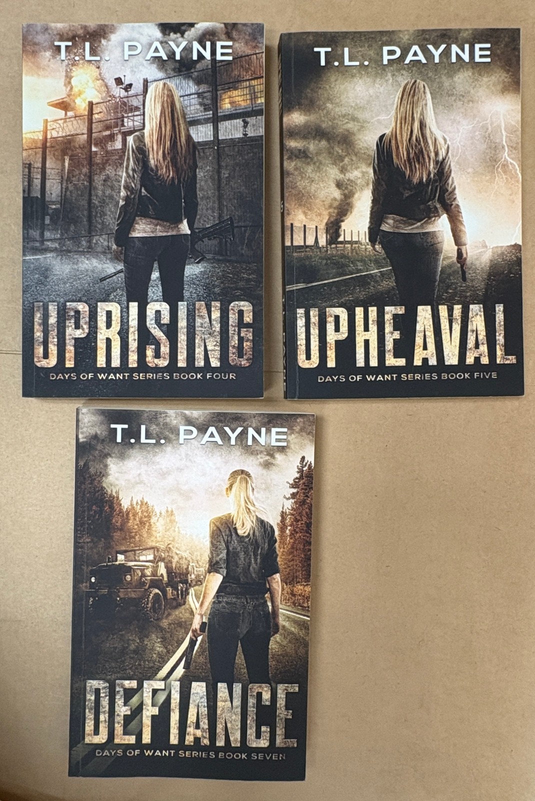 1-7 Days Of Want Series paperback by T.L. Payne Set