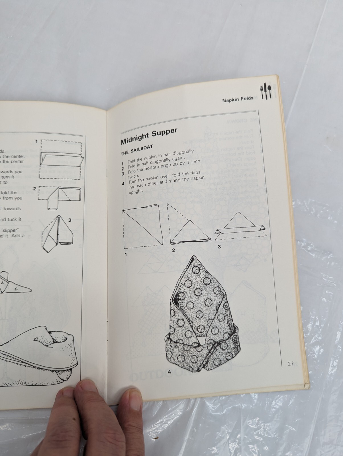 Napkin Folds Irena Chalmers 1982 Vintage Irena Chalmers Cookbooks