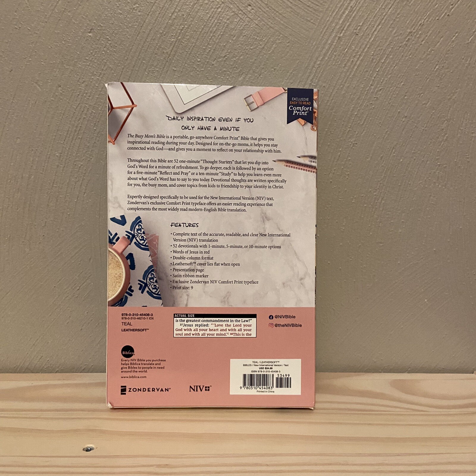 Bible The Busy Mom’s Bible Leathersoft BRAND NEW In Box Comfort Print : Daily