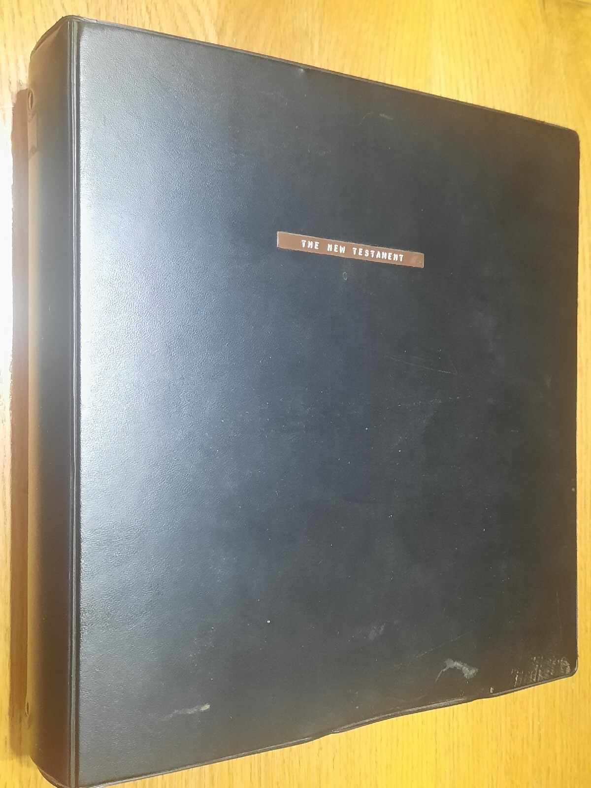 ASV American Standard Version of the New Testament Three Ring Wide Margin Bible