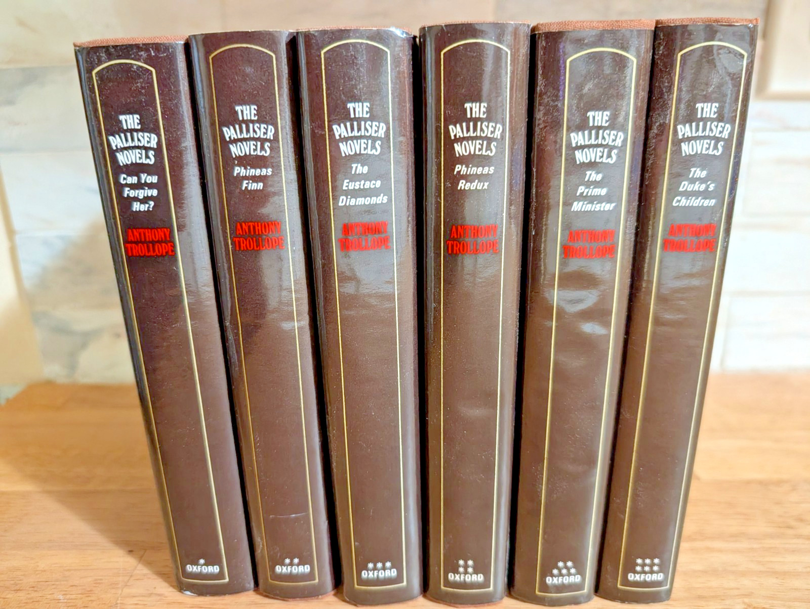 The Palliser Novels 6 Volumes Hardcover by Anthony Trollope Oxford University