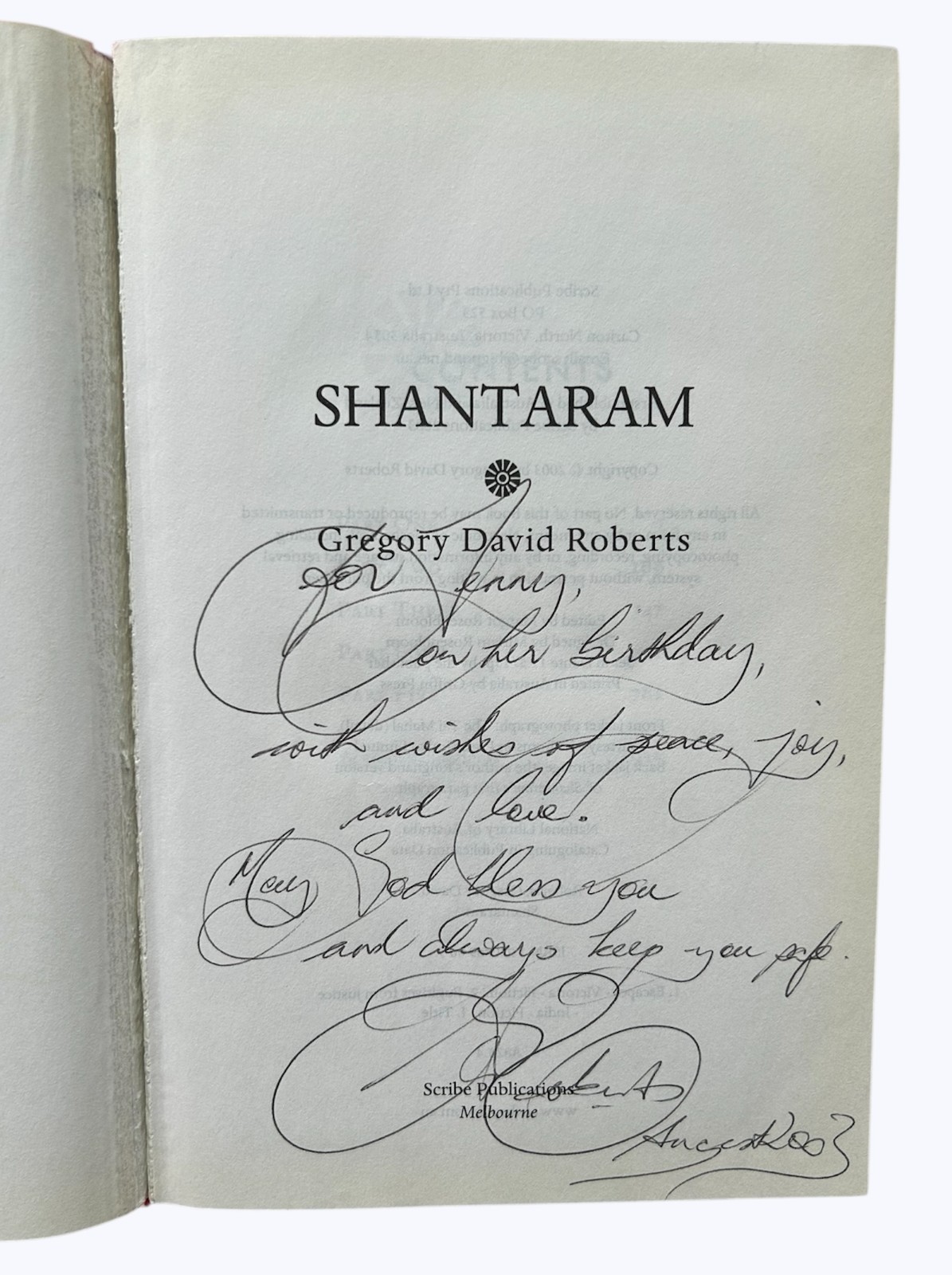 Shantaram, Gregory David Roberts [First Edition, Signed]