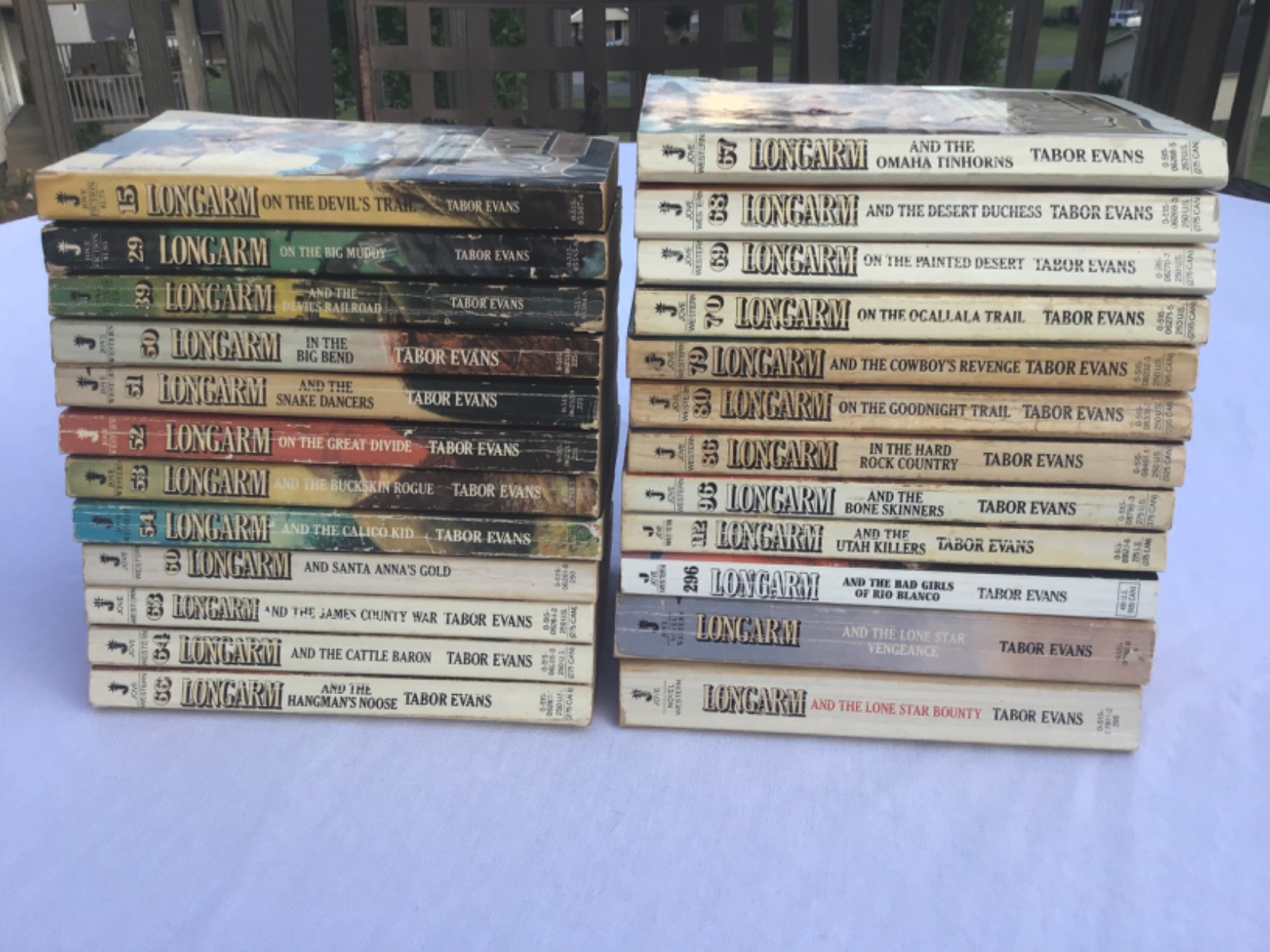 Longarm Series Paperbacks by Tabor Evans 1979-2003 Lot of 24 Vintage