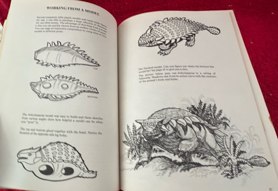 HOW TO DRAW PREHISTORIC MONSTERS By Larry Evans 1979 trade paperback
