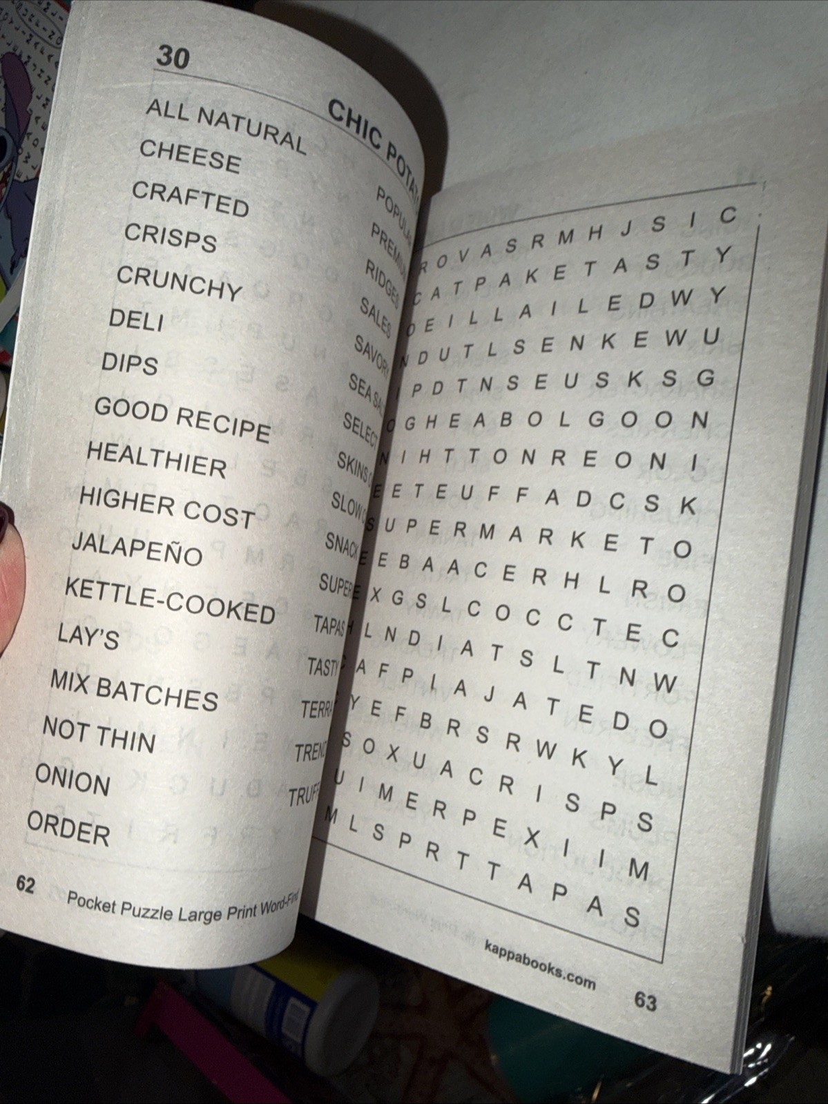 KAPPA Word-Find Pocket Puzzle Volume 192 Pages 130 W/ 58 Puzzles Large Print NEW