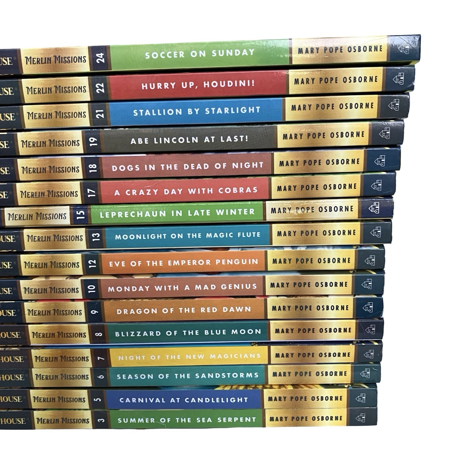 Magic Tree House Merlin Missions Books #3, 5-13, 15, 17-19, 21-22, 24 Lot Of 16