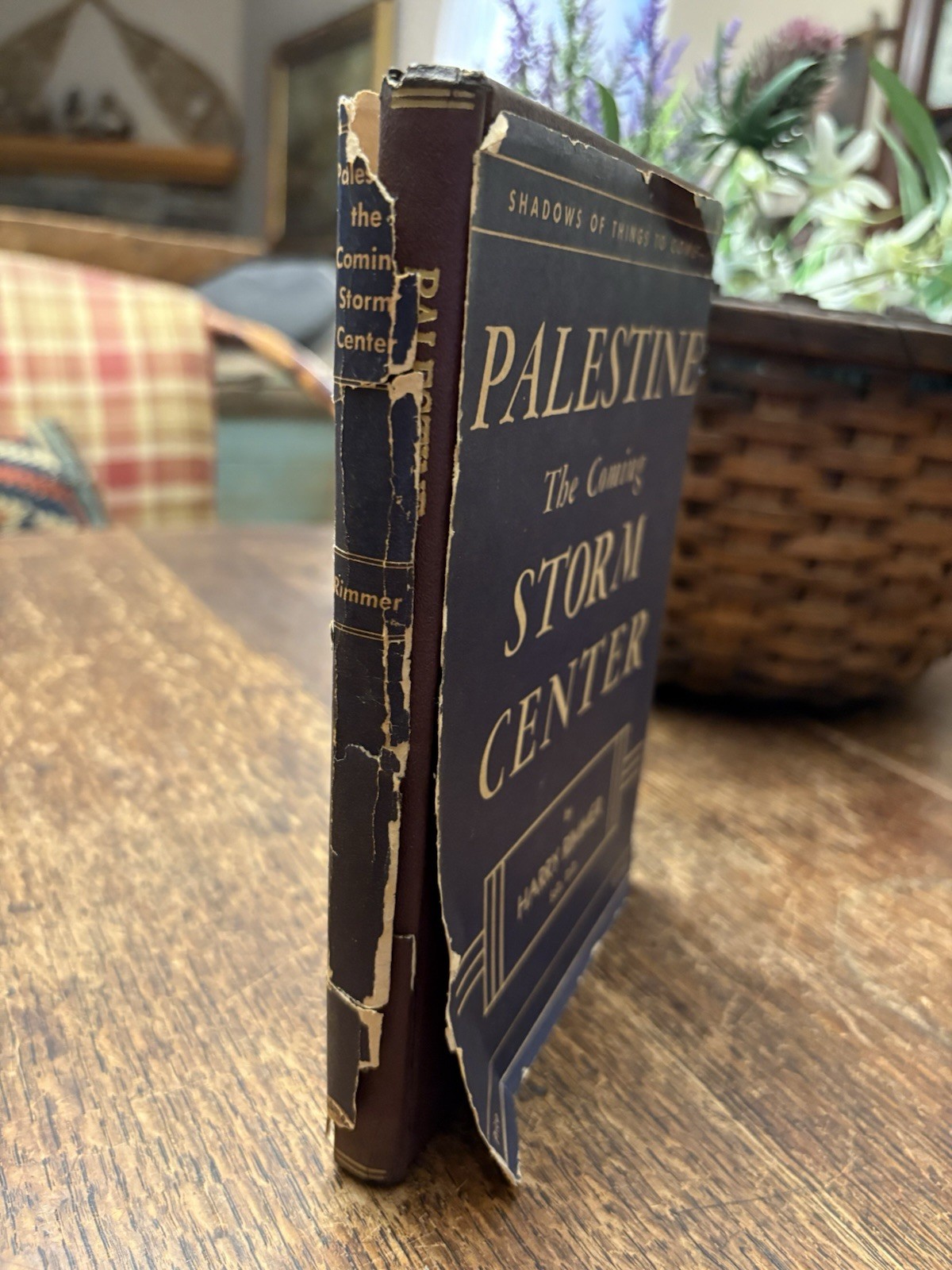 1941 Palestine The Coming Storm Center Harry Rimmer HC / DJ