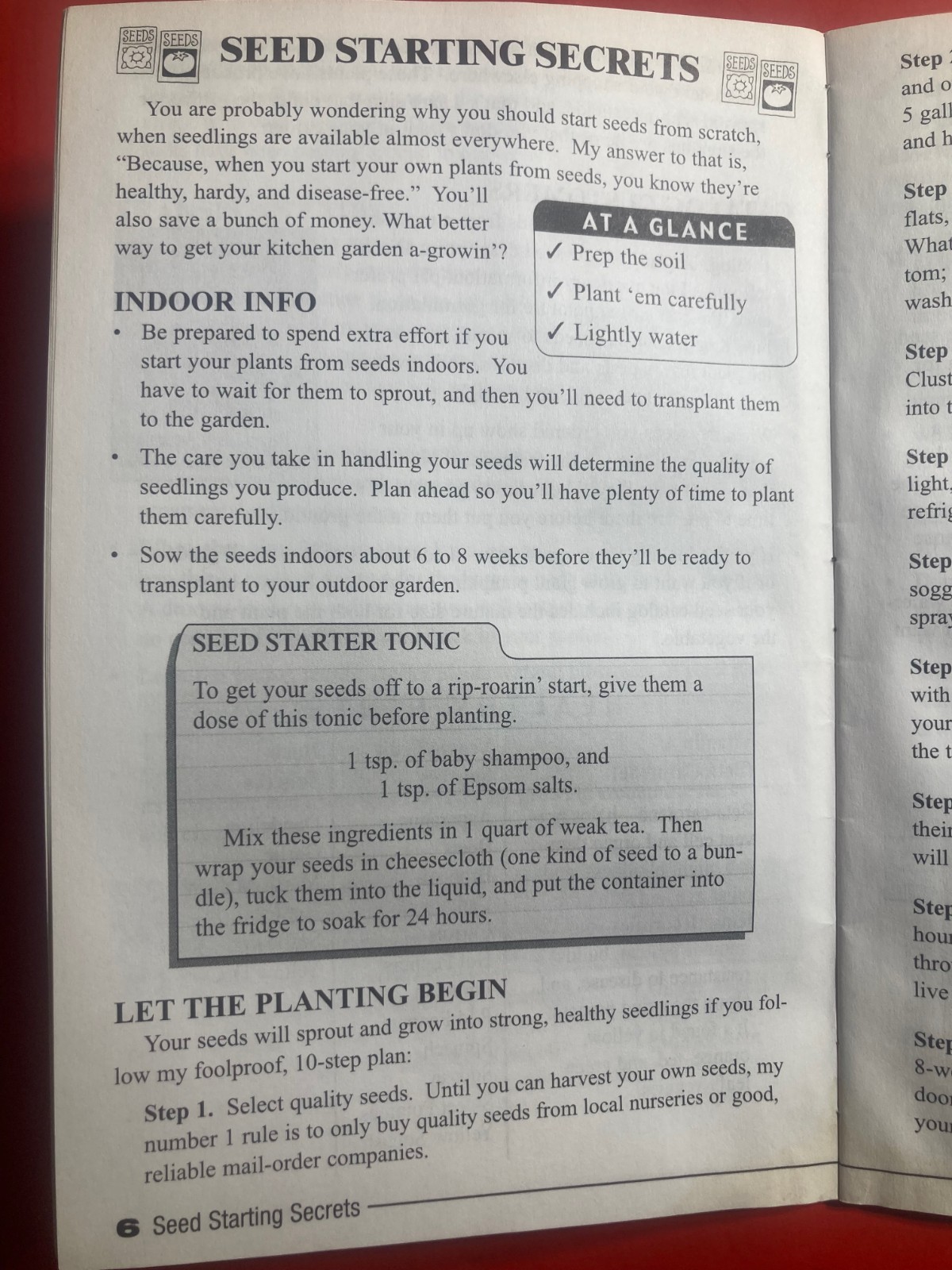 Jerry Baker’s Kitchen Garden 201 Terrific Tips 2001 34 PAGES