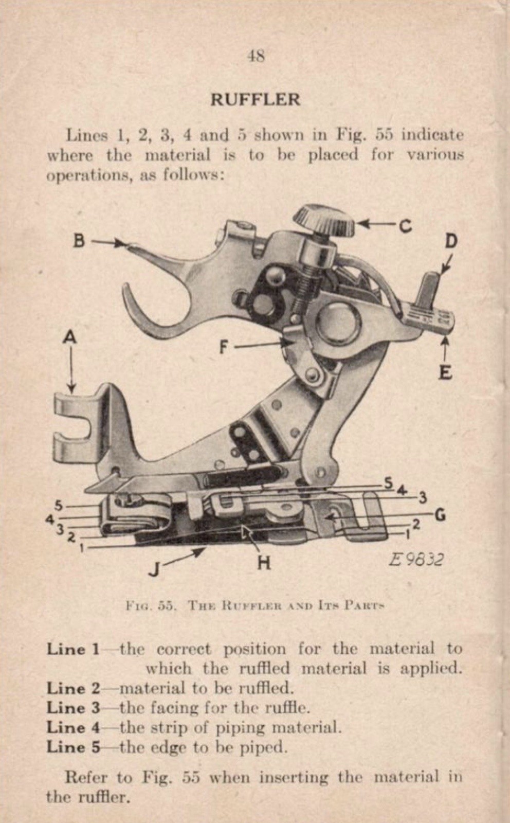 SINGER 221-1 Featherweight Sewing Machine User Manual Bound W Protective Cover