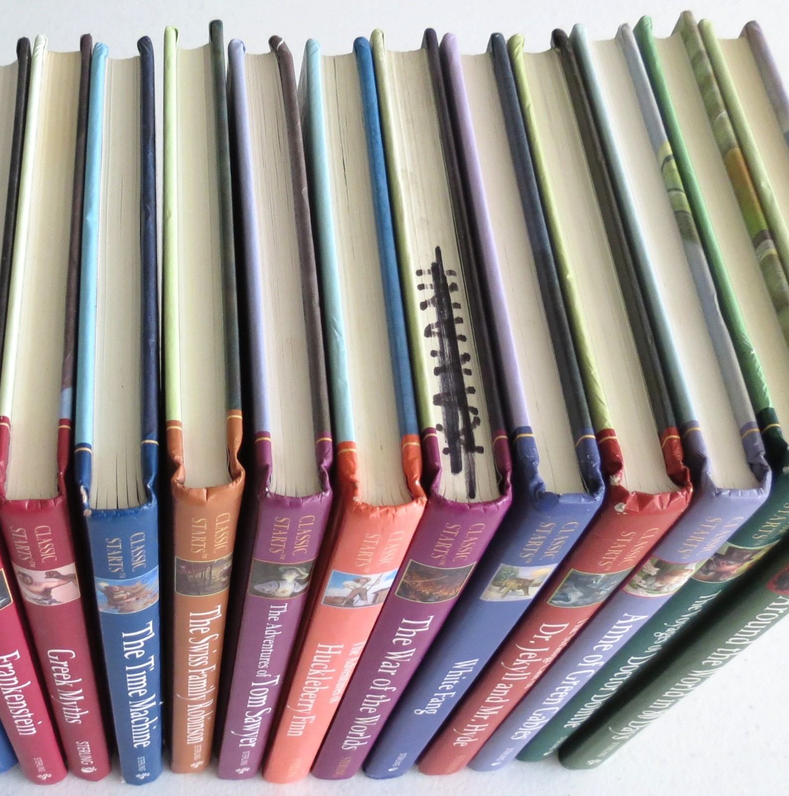 LOT OF 38 DIFFERENT CLASSIC STARTS HARDCOVER BOOKS CHILDREN NOVELS HOME SCHOOL