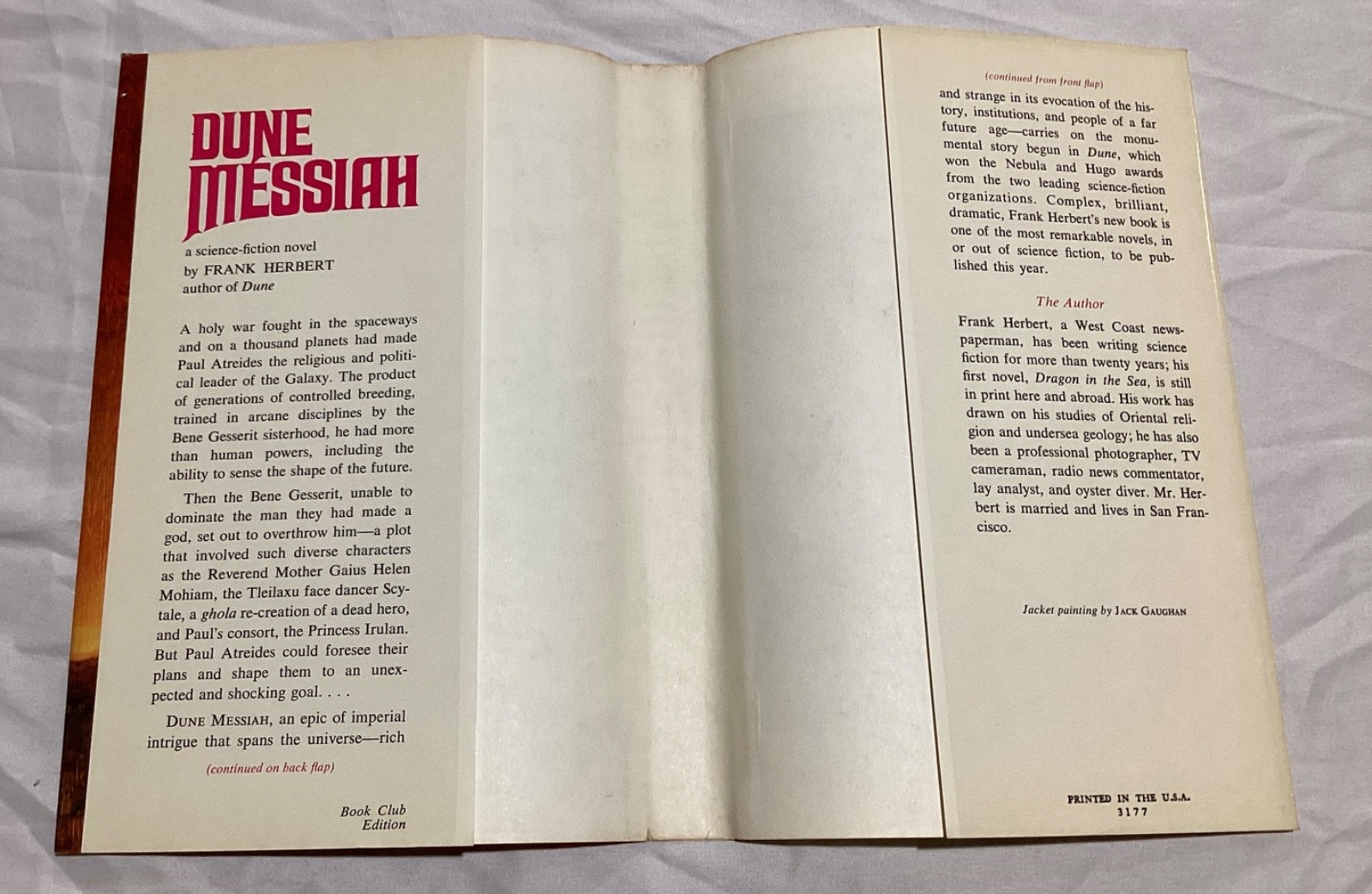 FRANK HERBERT 1st ED. BCE DUNE, MESSIAH, & CHILDREN OF HARDCOVERS GREAT SHAPE