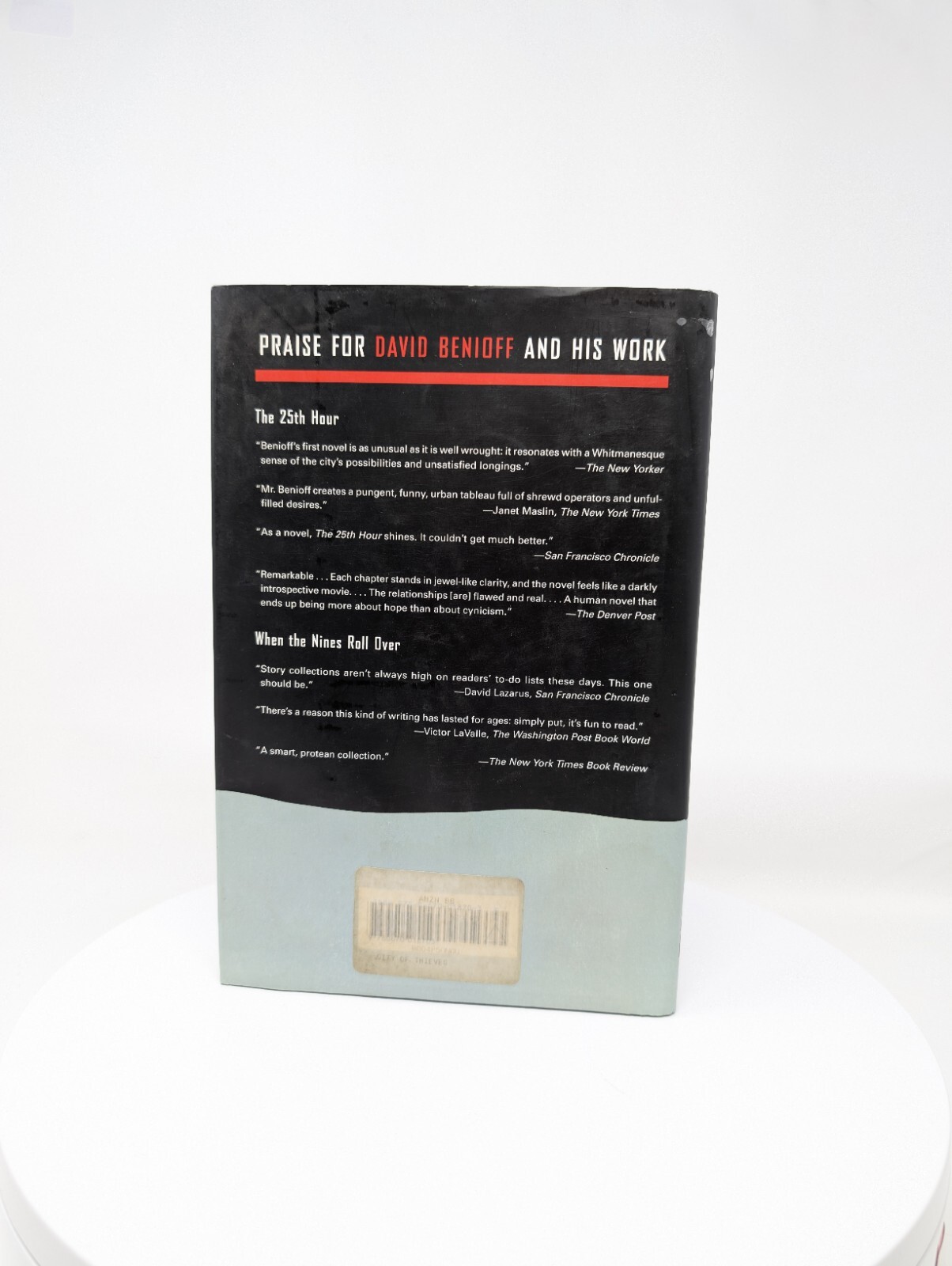 1st US PRINTING City of Thieves by David Benioff 2008 HCDJ Book