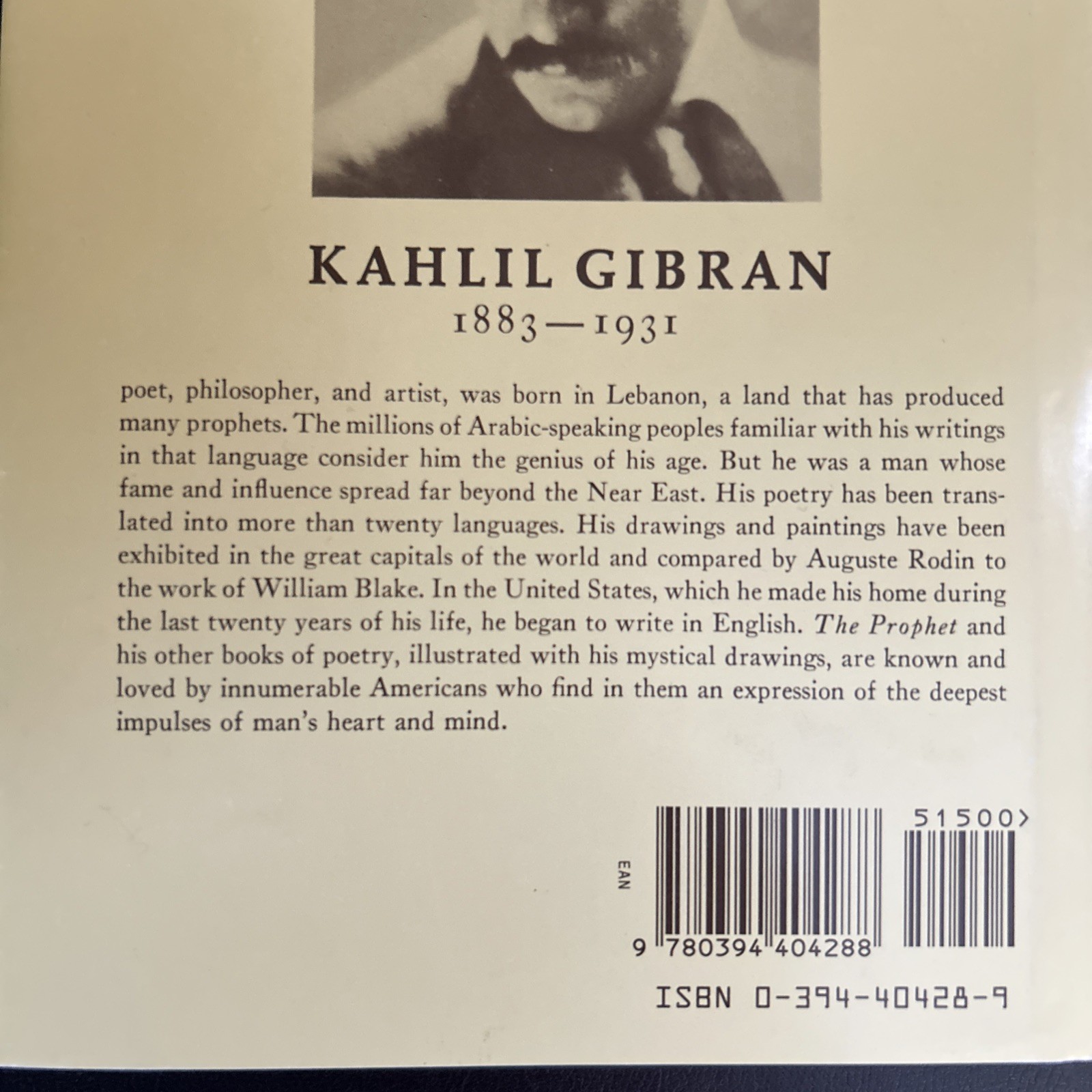The Prophet (A Borzoi Book) Hardcover – 1923 by Kahlil Gibran 2003