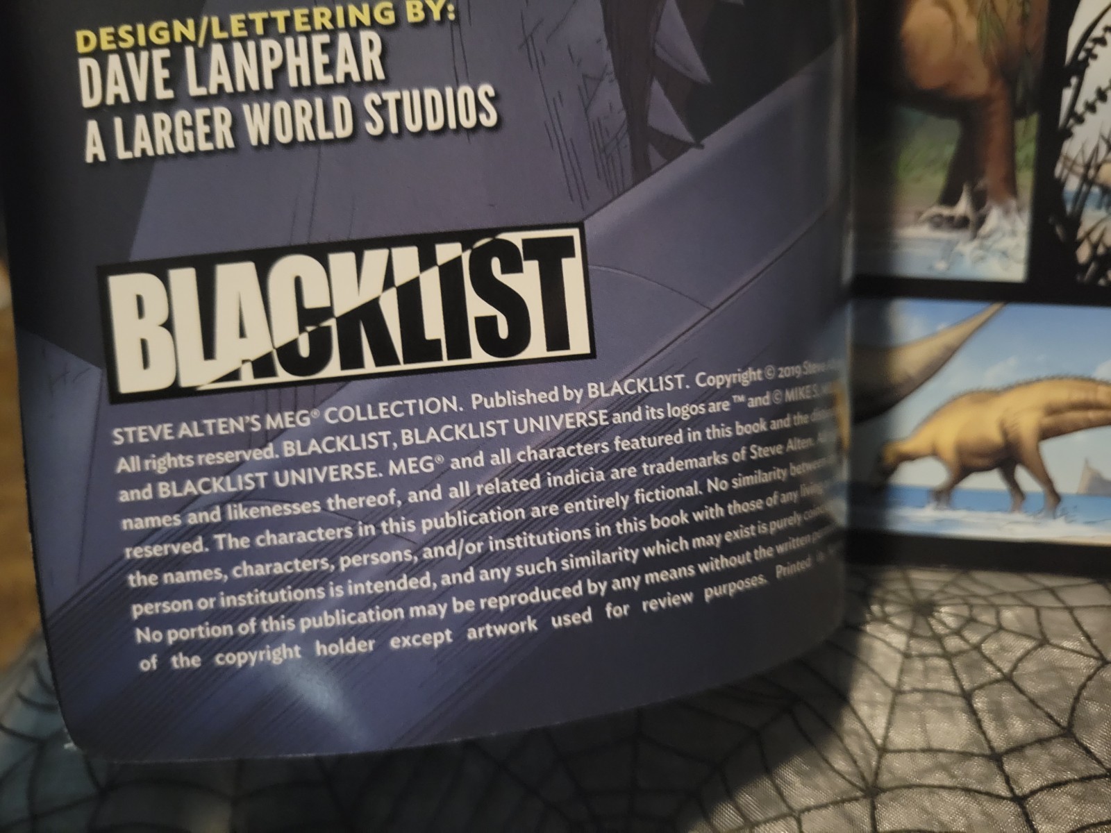 The Meg Graphic Novel Steve Alten Rare TPB Comic Book Megalodon 2019 BLACKLIST