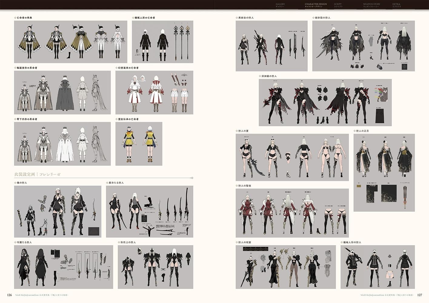 NieR Re in Carnation Official Document Collection Illustrated Book new