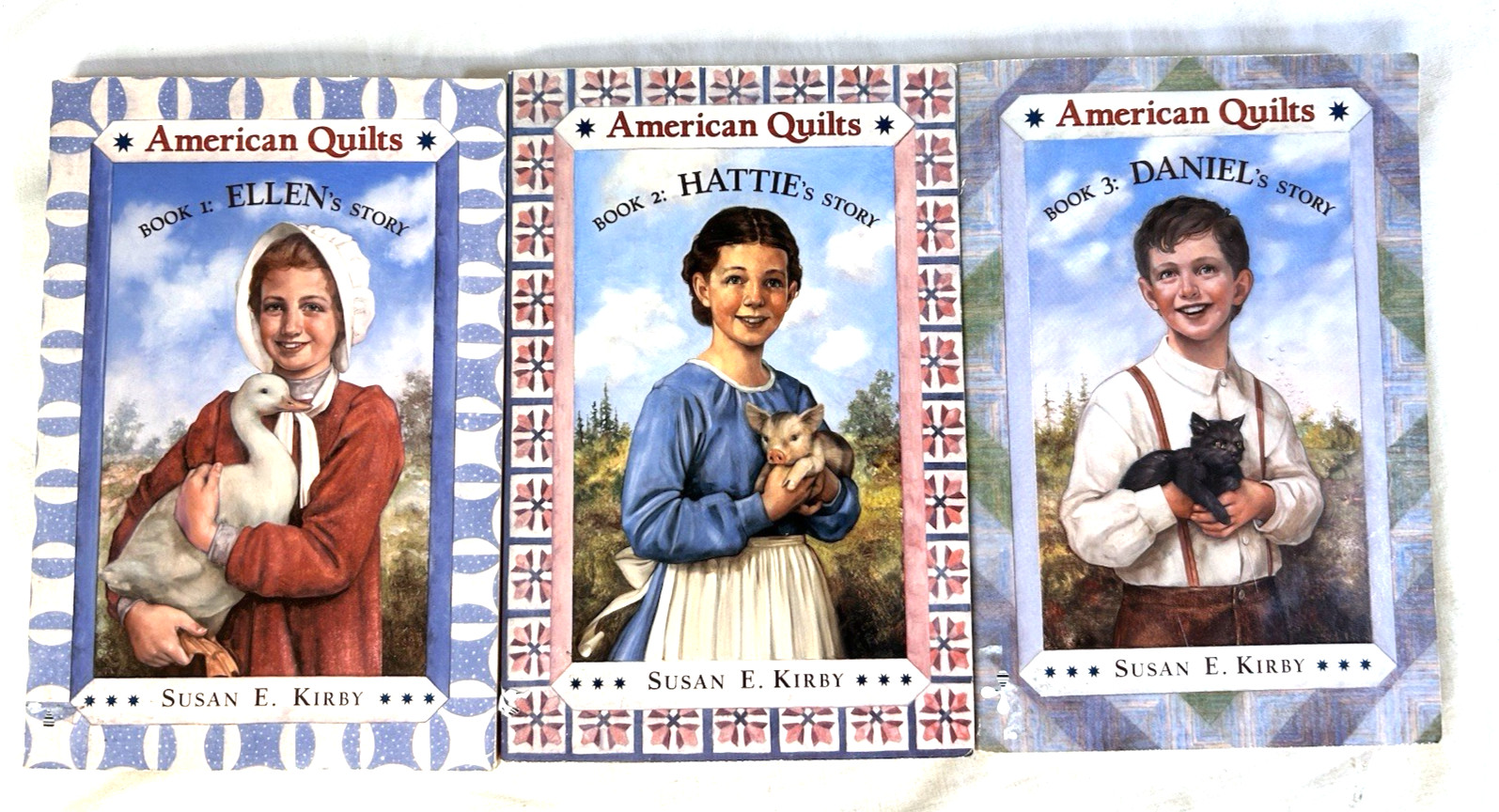 American quilts Book series by Susan E Kirby #1/2/3 PB Ellen Hattie Daniel
