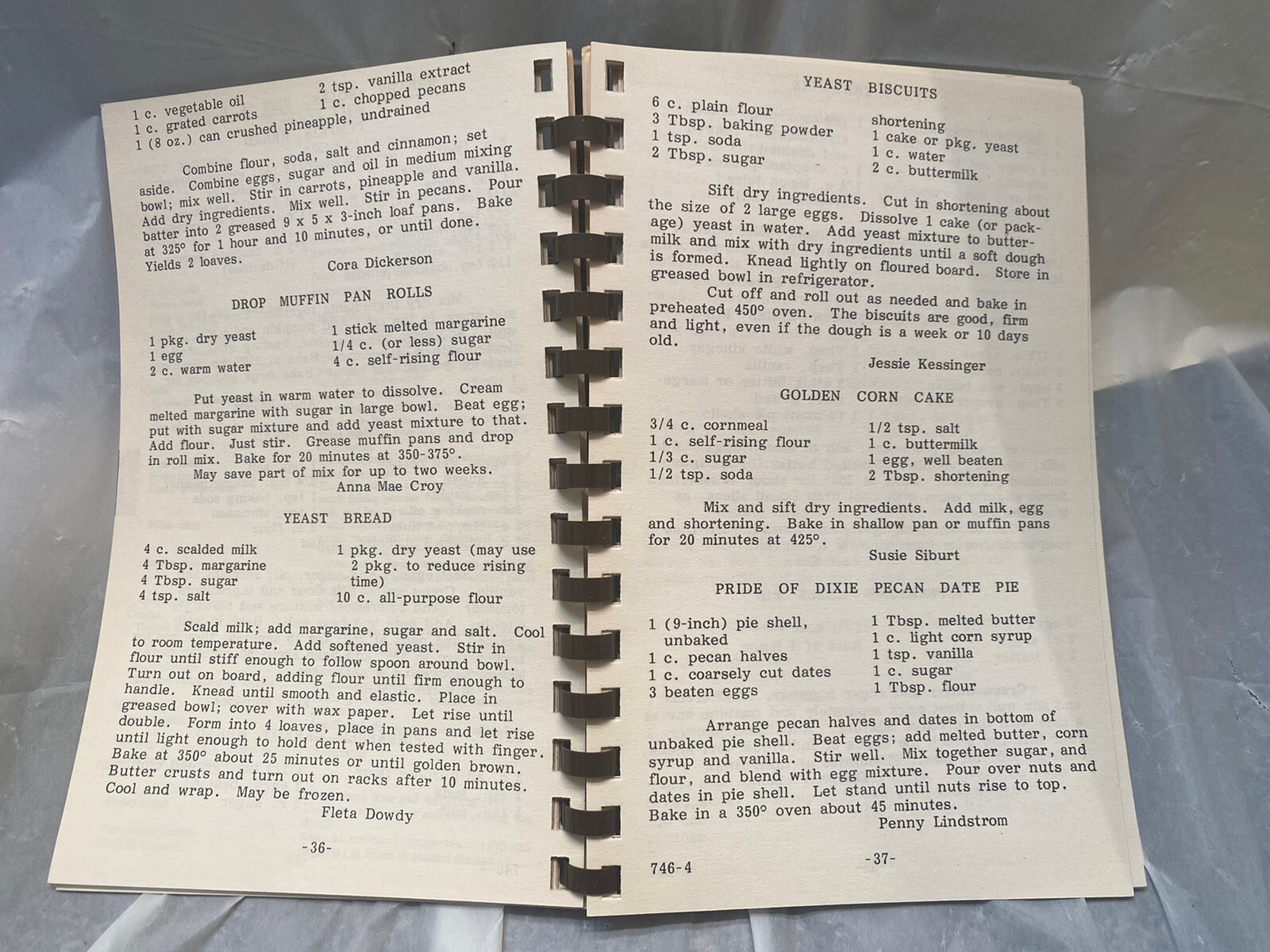 Vintage Cookbook Cherished Recipes Blacksburg Christian Church 1977 Virginia