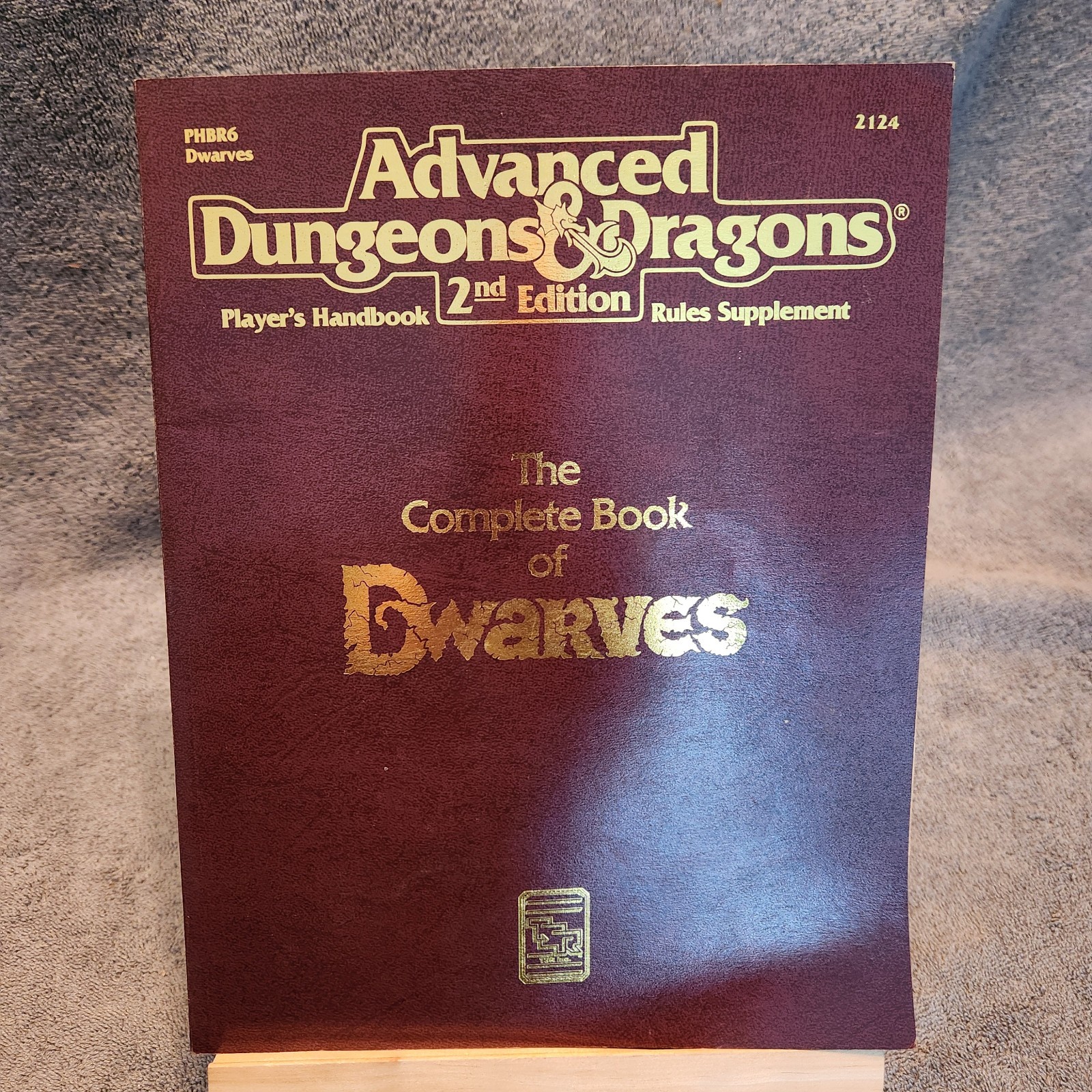 The Complete Book of Dwarves 1993 AD&D (2ed) Adventure Book #2124 PHBR6 TSR VG