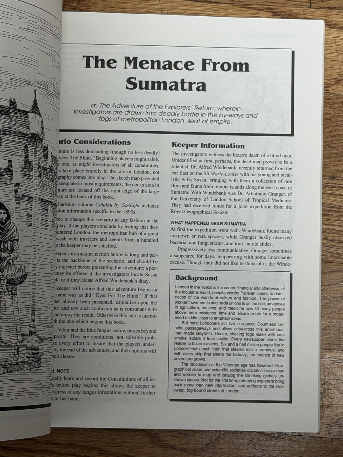 Call of Cthulhu Dark Designs 1890s England Chaosium RPG 1991 OOP Supplement