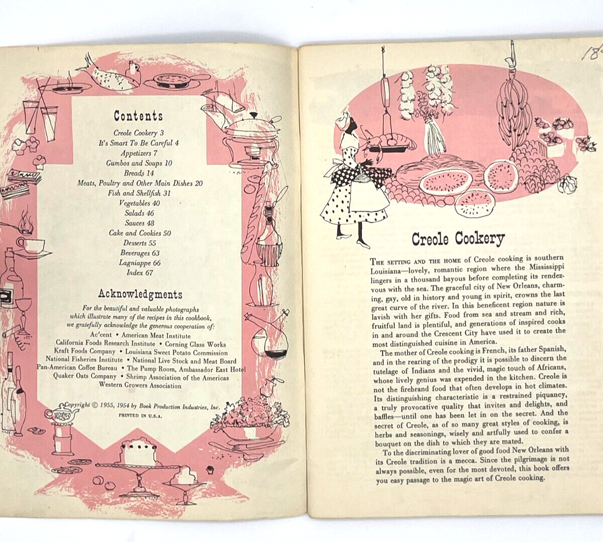 The Creole Cookbook Vintage 1955 Culinary Arts Institute Recipes 68 pages