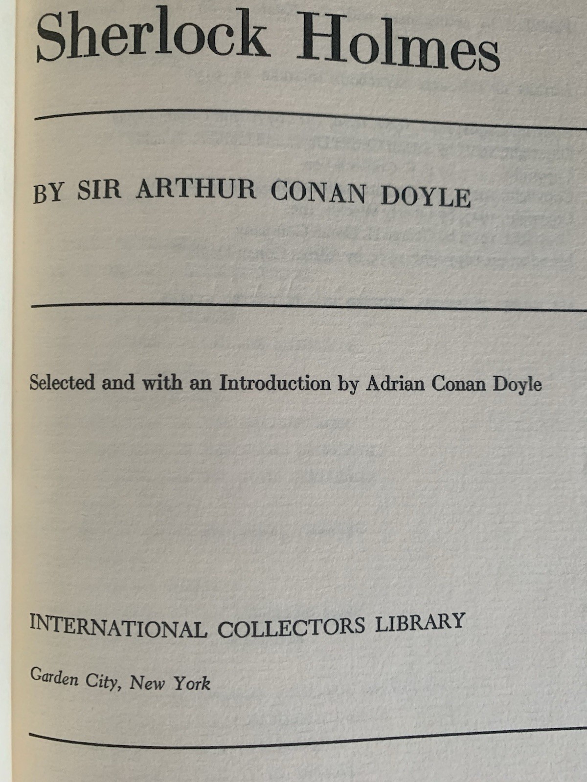 A Treasury of Sherlock Holmes /R L Stevenson Short Stories Collectors Library