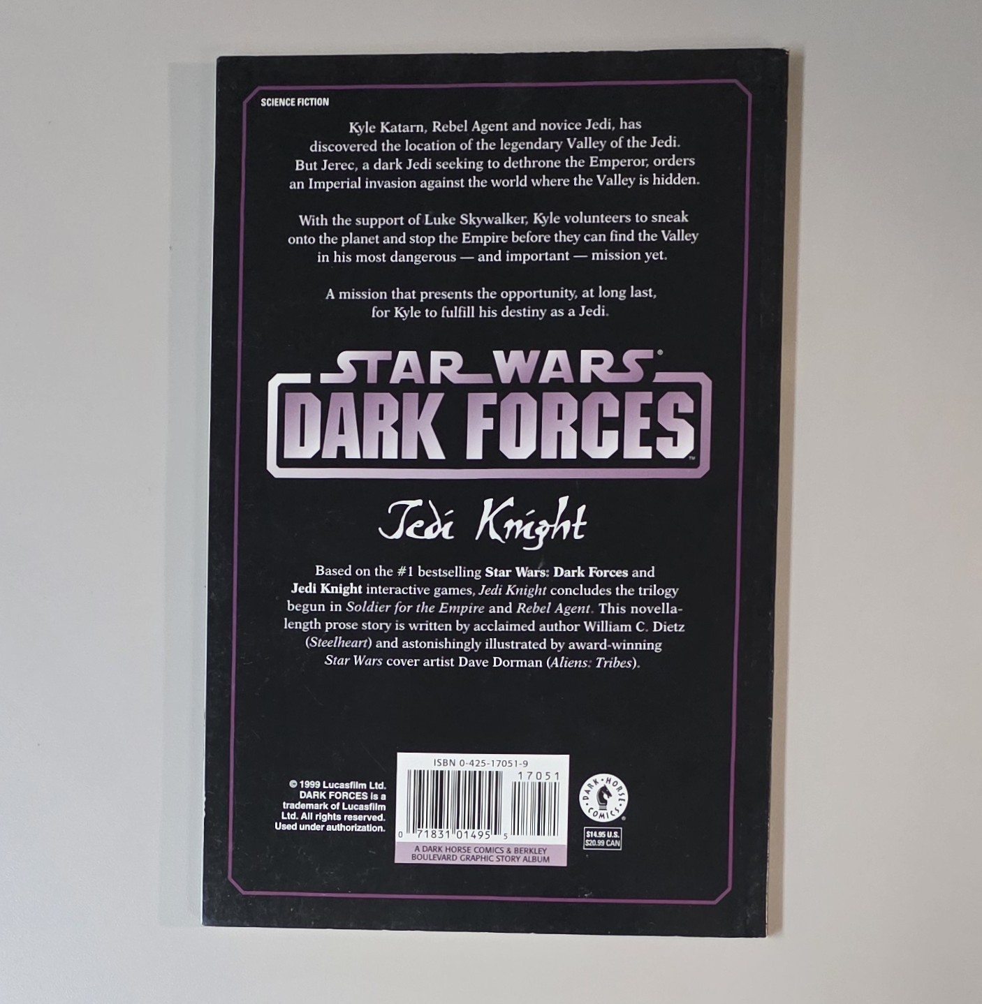 DARK FORCES JEDI KNIGHT (Star Wars ~ Dark Horse Berkley SC 1999 Dietz & Dorman)