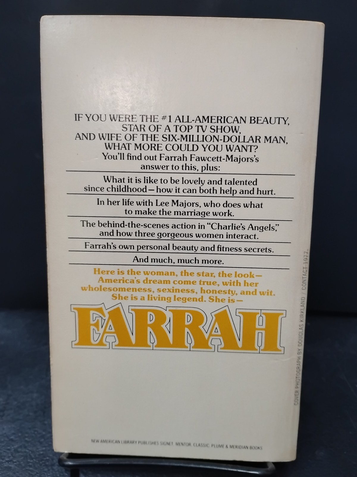 Farrah An Unauthorized Biography Used Paperback Patricia Burstein 1977 Signet