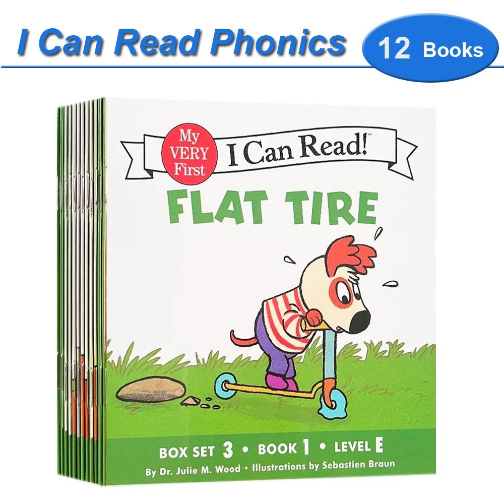I Can Read Phonics 12-Book Set My First English Story Picture Books Montessori K