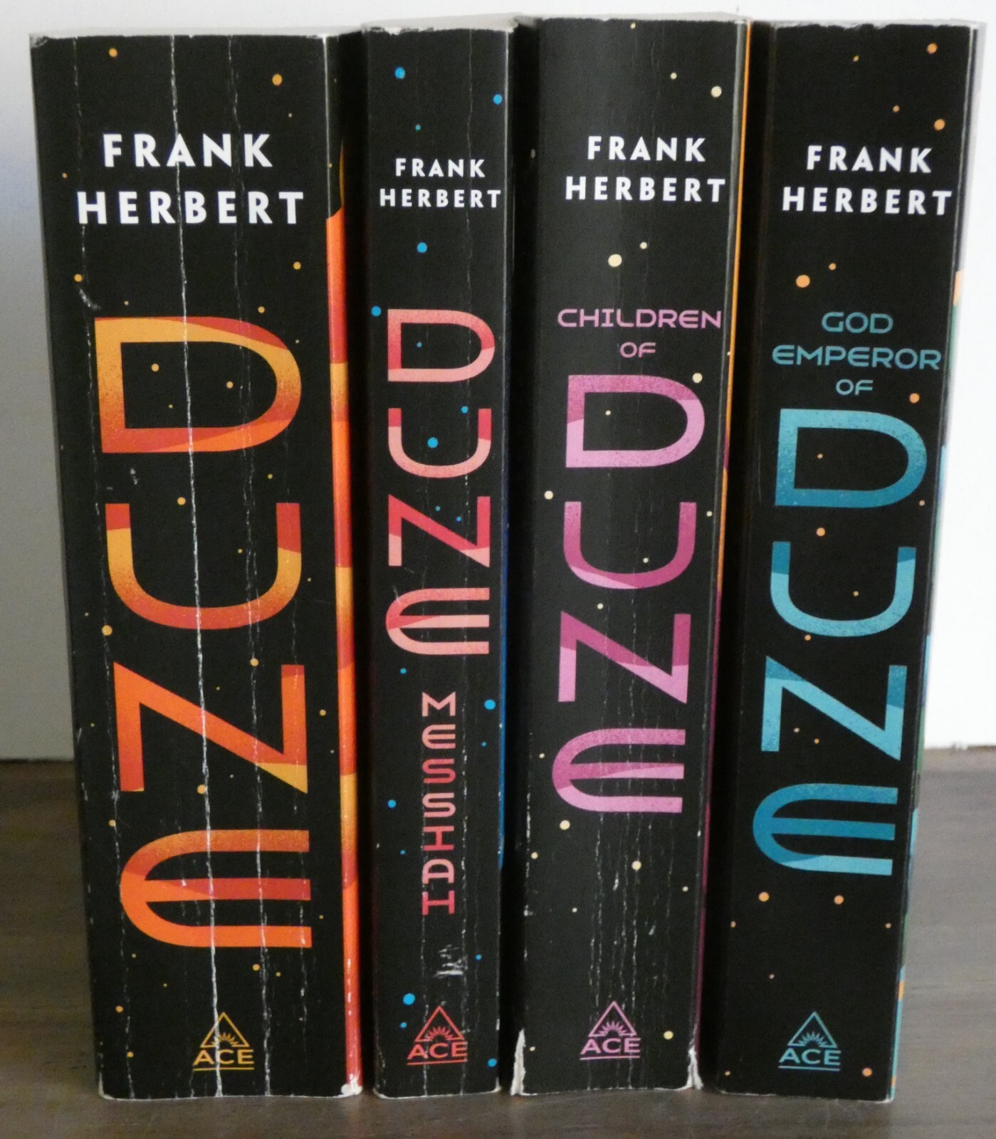 Lot of 4 DUNE Science Fiction Paperbacks by Frank Herbert, TPB/VGC