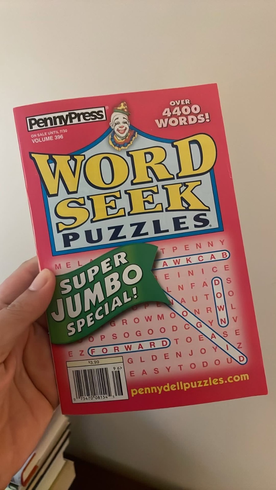 Lot of 7 Penny Press Penny’s Finest Super Word Search Seek Puzzle Books Variety