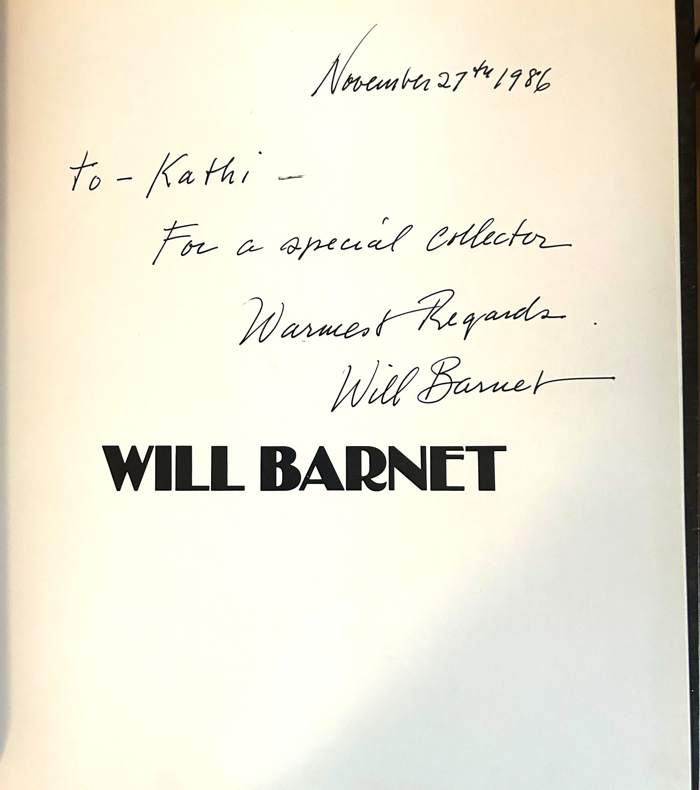 Will Barnet by Robert Doty (1984) Harry N. Abrams Hardcover Signed 1st Edition