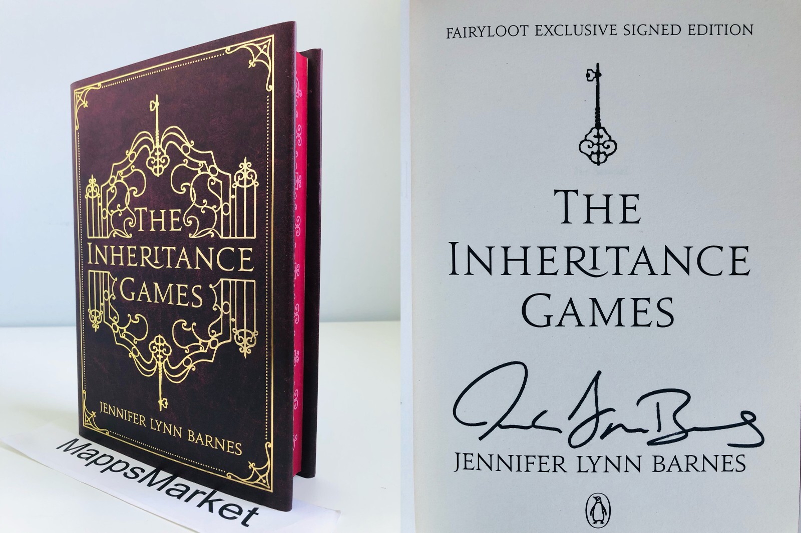 Inheritance Games Books 1-4 SIGNED by Jennifer Lynn Barnes FAIRYLOOT Stenciled