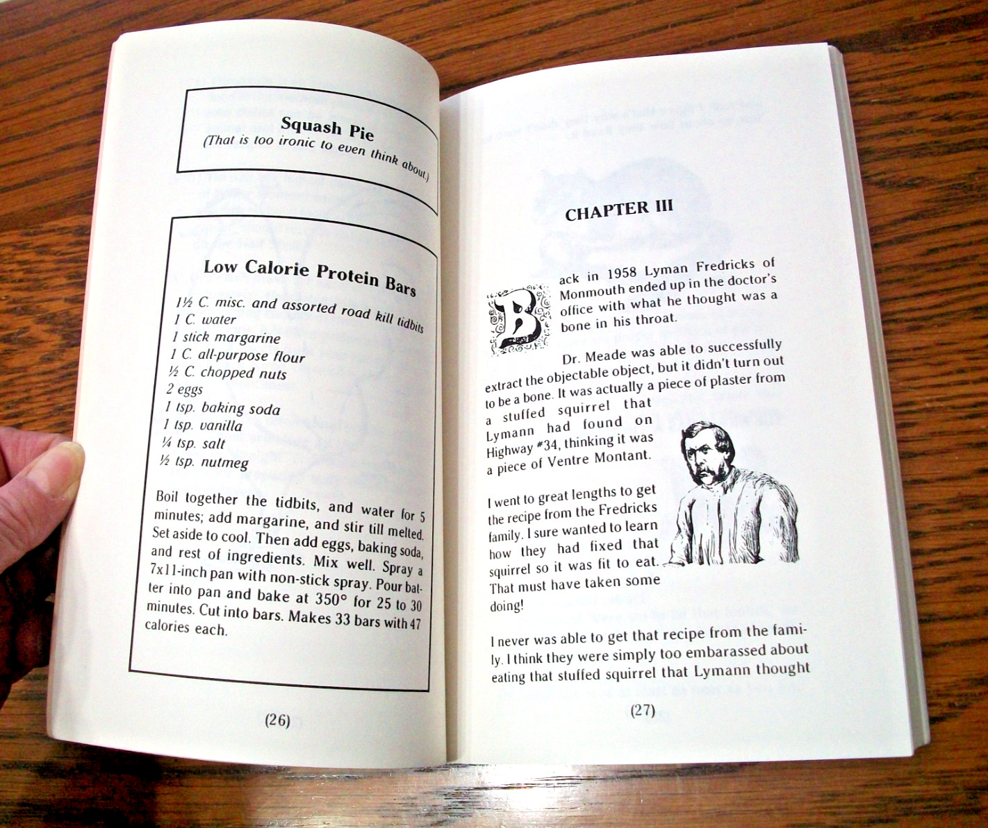 ILLINOIS’ ROAD KILL COOKBOOK~BRUCE CARLSON~PAPERBACK BOOK~108 PAGES~VERY GOOD~