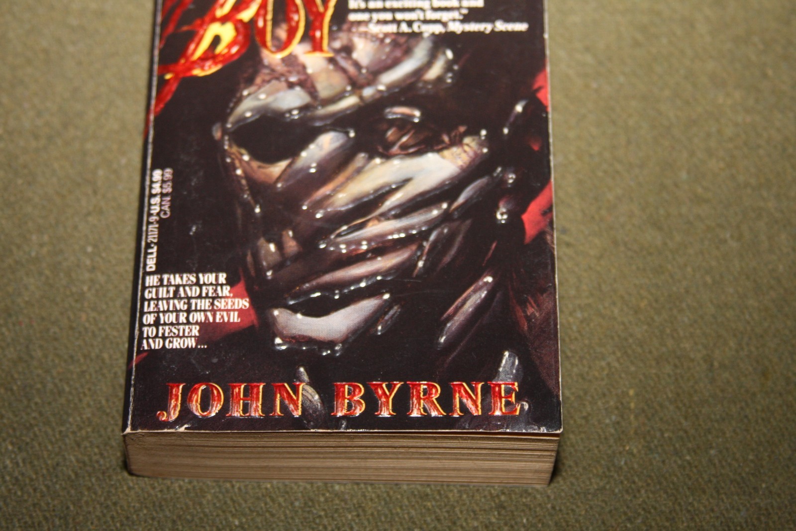 Whipping Boy by John Byrne 1992 PB 1st Print Dell Abyss Horror – Signed