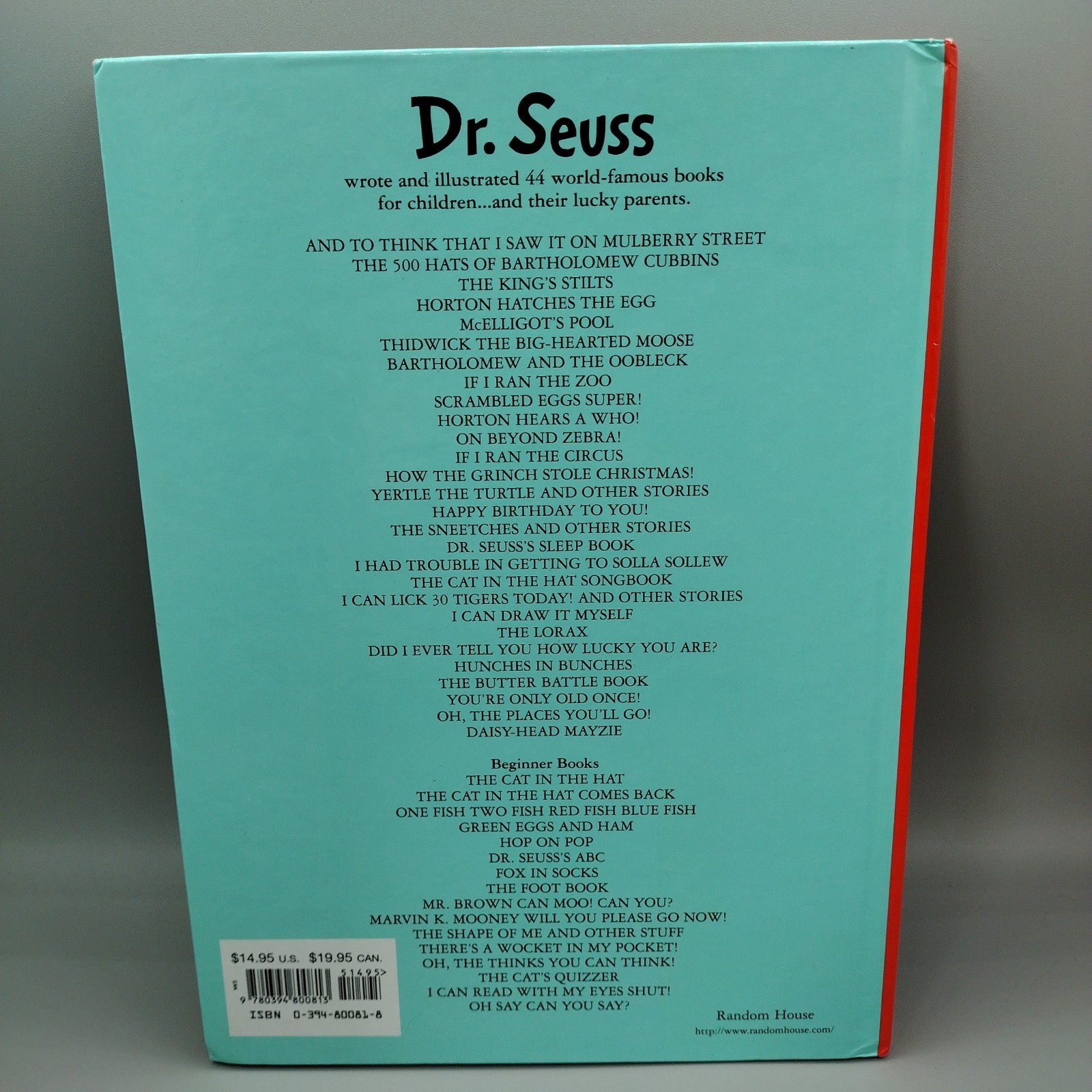 Dr Suess If I Ran the Zoo Hardcover 1990s Grolier Book Club Edition Banned Book