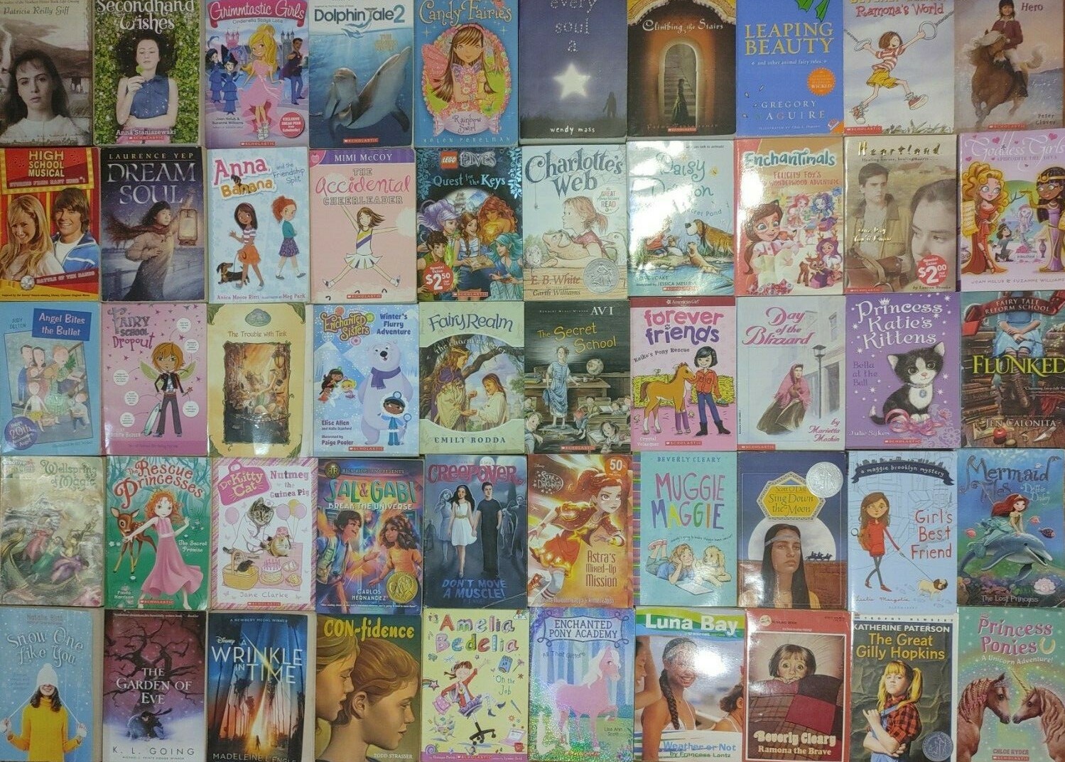 RANDOM Lot of 10 GIRLS 4th Grade AR Chapter Books RL Level 4.0-4.9 Homeschool