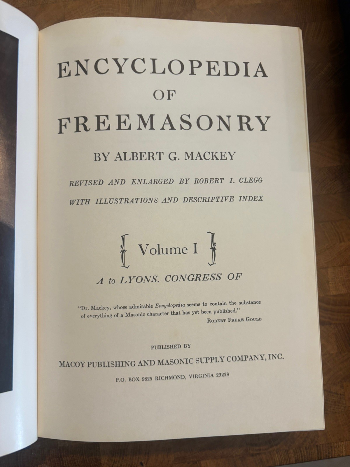1966 Mackey’s Revised Encyclopedia of Freemasonry 3 Volume Set