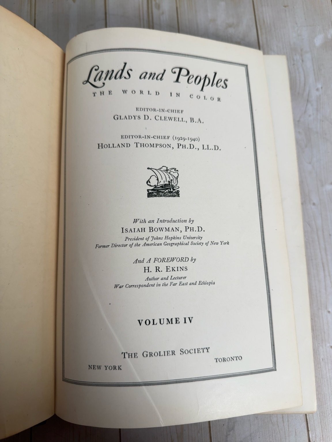 Lands and Peoples The World in Color Complete 7 Volume Set 1948 Grolier Society