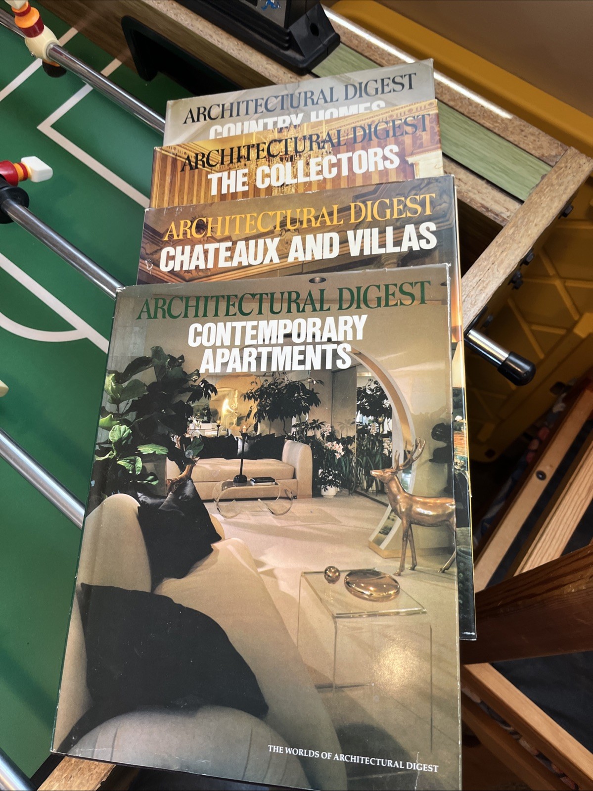 Four Vintage 1980S Architectural Digest Hardcover Books With D:Jacket Excellent